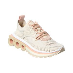 Ferragamo Nima Leather-Trim Sneaker, Pink